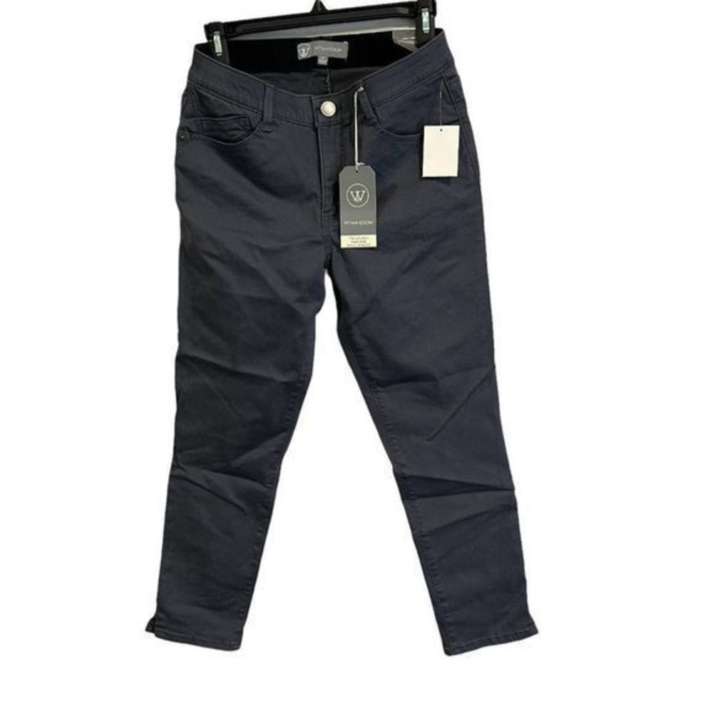 NWT‎ WIT & WISDOM Grey Absolution High Rise Ankle Skimmer Jeans (4P)